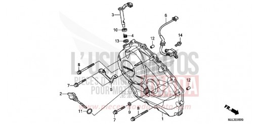 RIGHT CRANKCASE COVER (NC750X/XA) NC750XAE de 2014